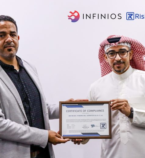 Infinios Financial Services B.S.C. (c) has earned the Payment Card Industry Data Security Standards v4.0 Certification from Risk Associates W.L.L.